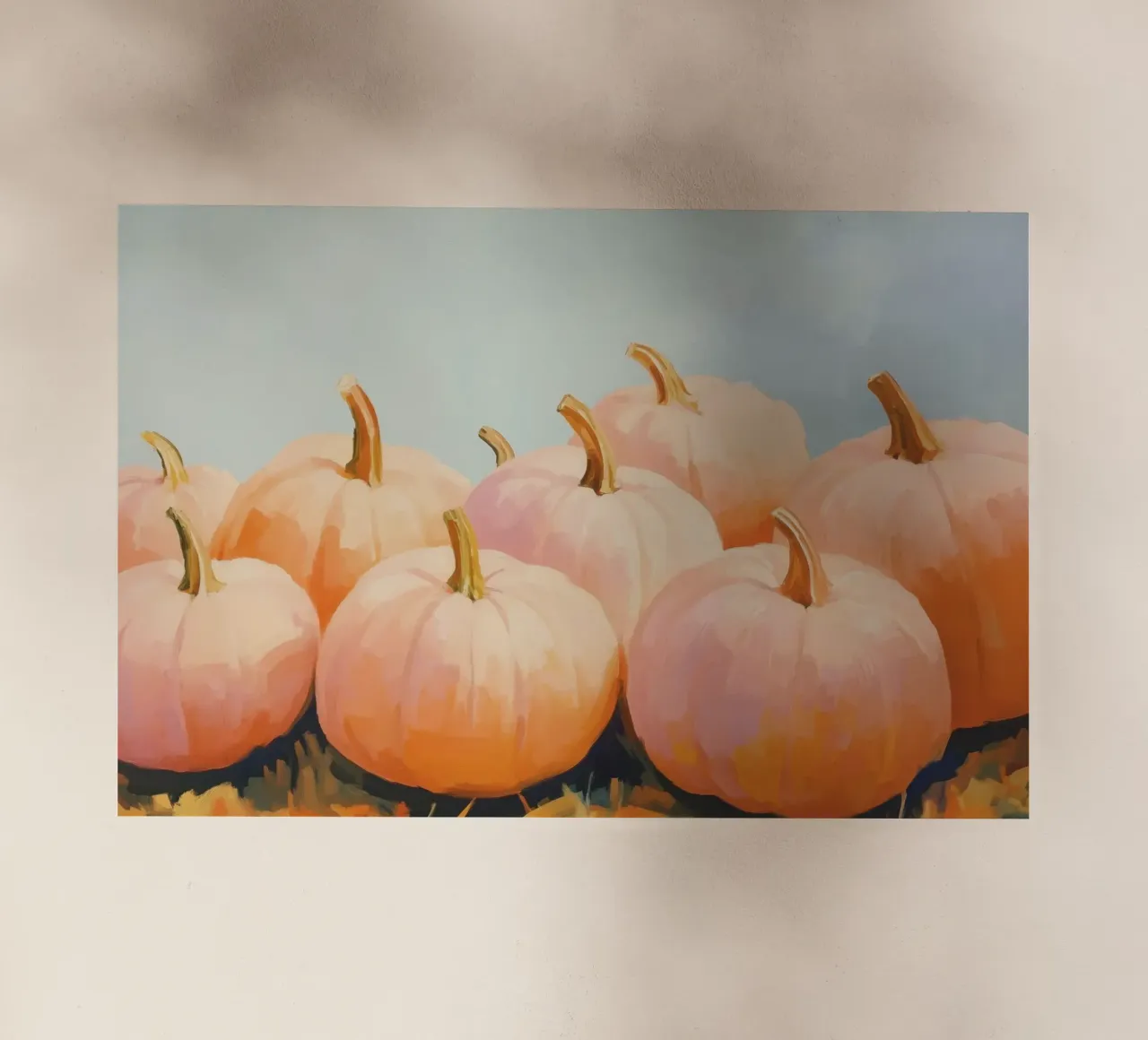 Zucche d'autunno pellicola backlit da Melloi Art Print