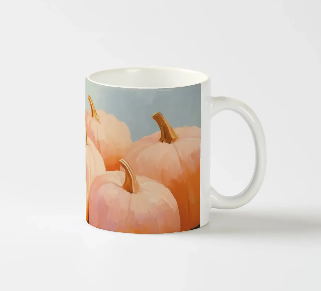 Zucche d'autunno tazza in ceramica da Melloi Art Print