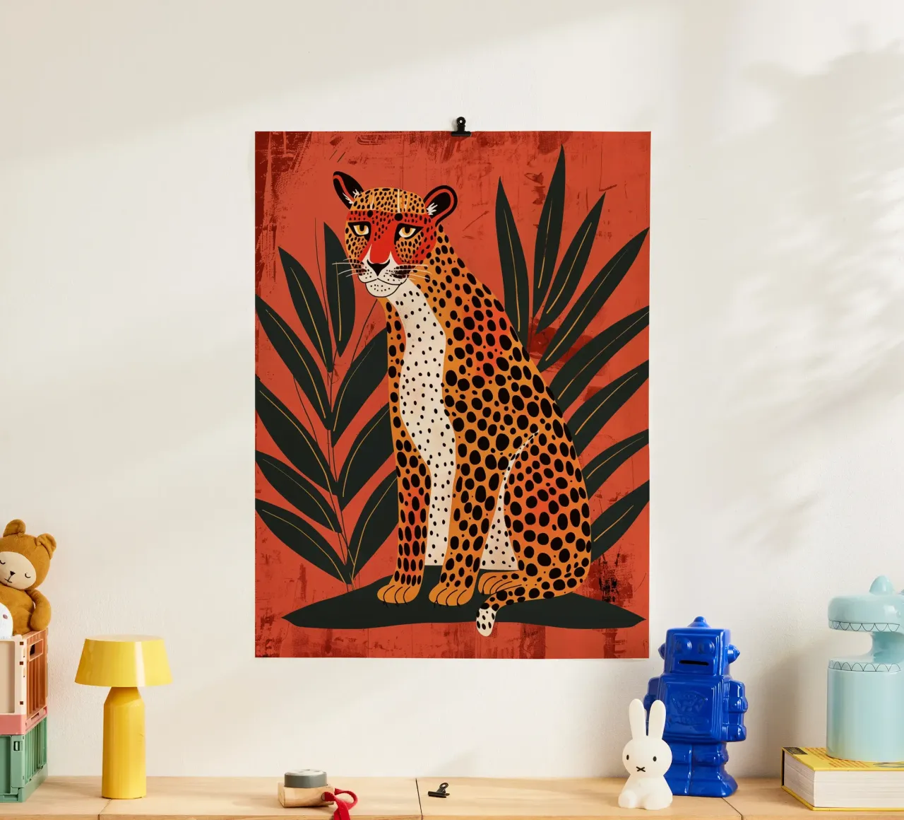 Leopardo misterioso | Vintage Safari Glamour poster da Autofocus