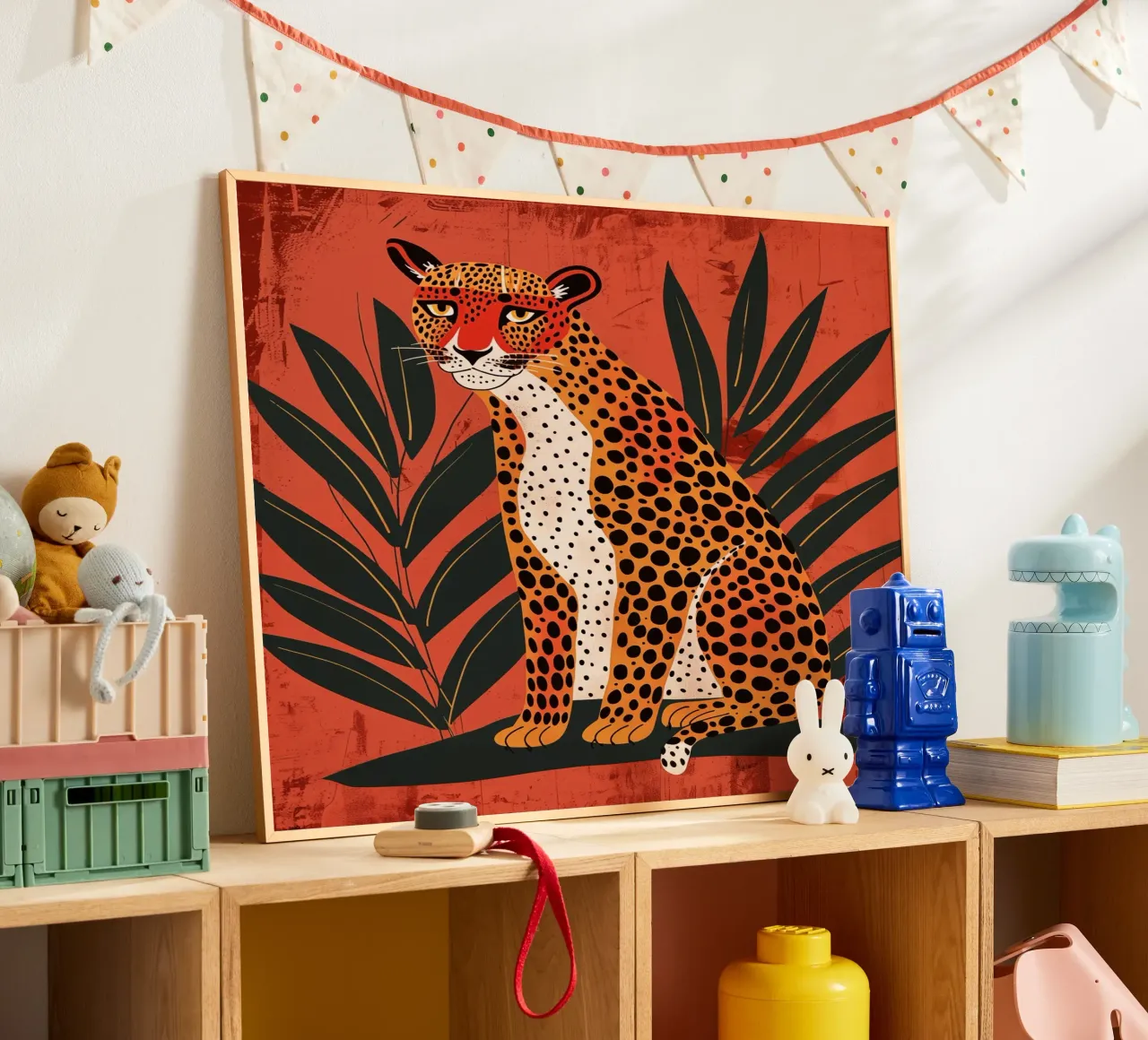 Leopardo misterioso | Vintage Safari Glamour poster da Autofocus