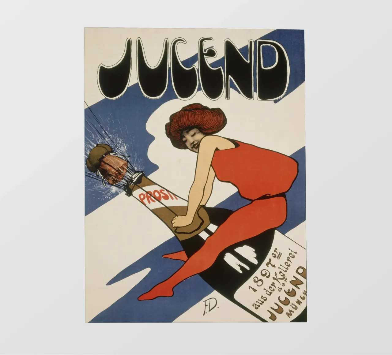 Fritz Dannenberg - Titolo della rivista Jugend 1897 pellicola backlit da ARTOTHEK