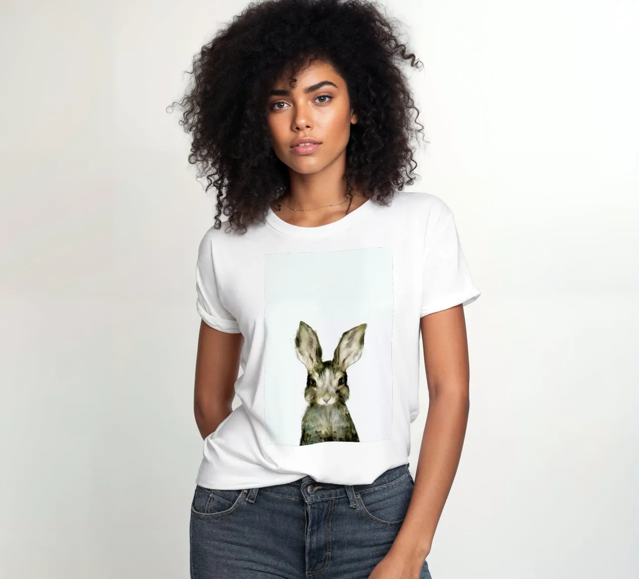 Little Rabbit t-shirt ajusté pour femmes de Amy Hamilton