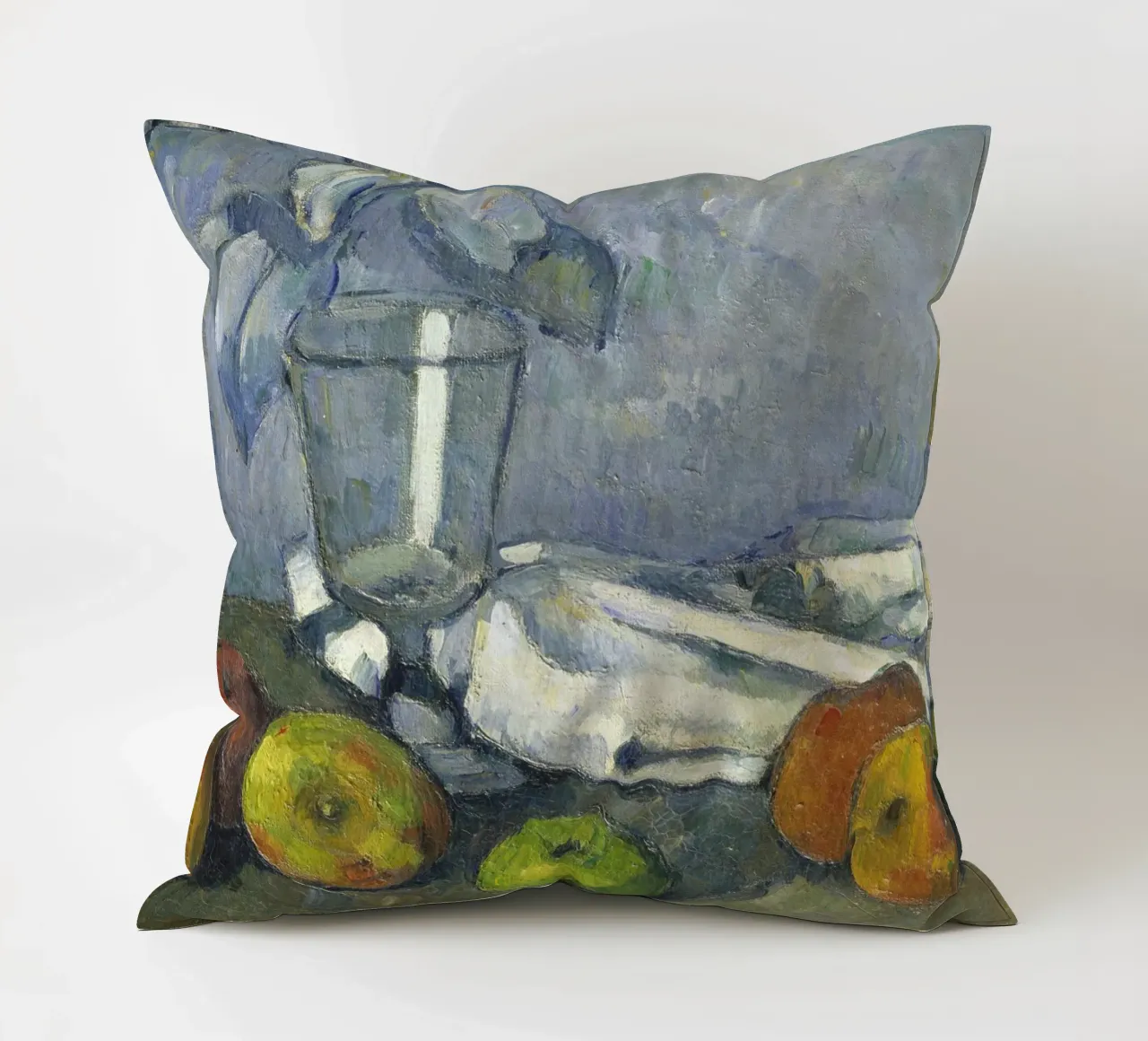 Cézanne - Vetro e mele cuscino da ARTOTHEK