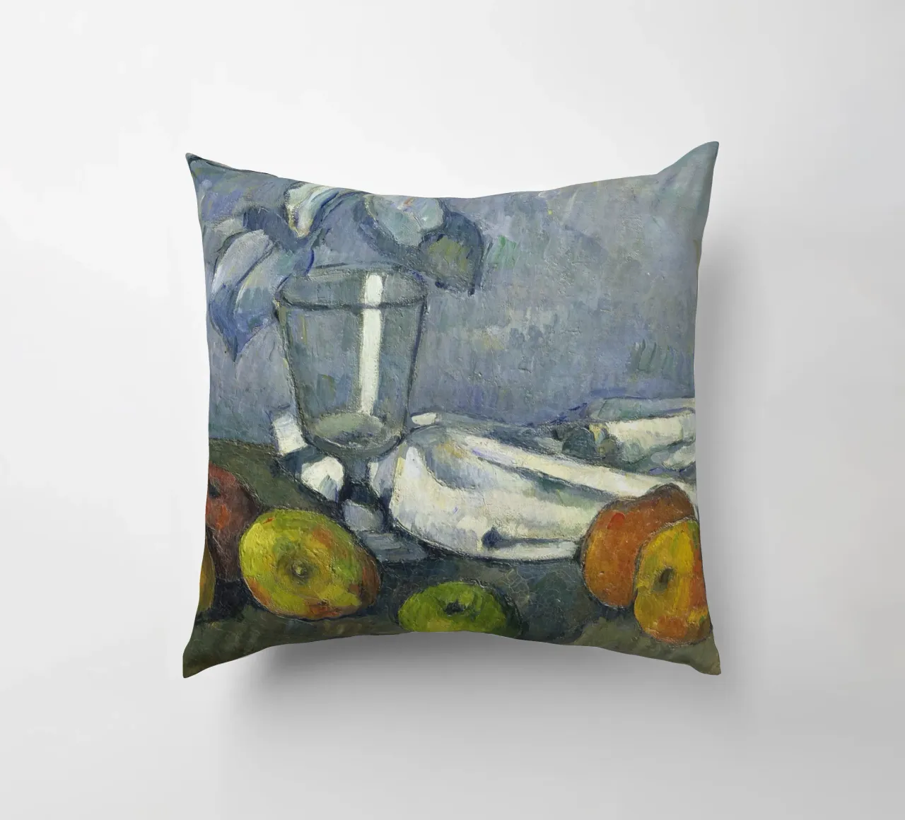 Cézanne - Vetro e mele cuscino da ARTOTHEK