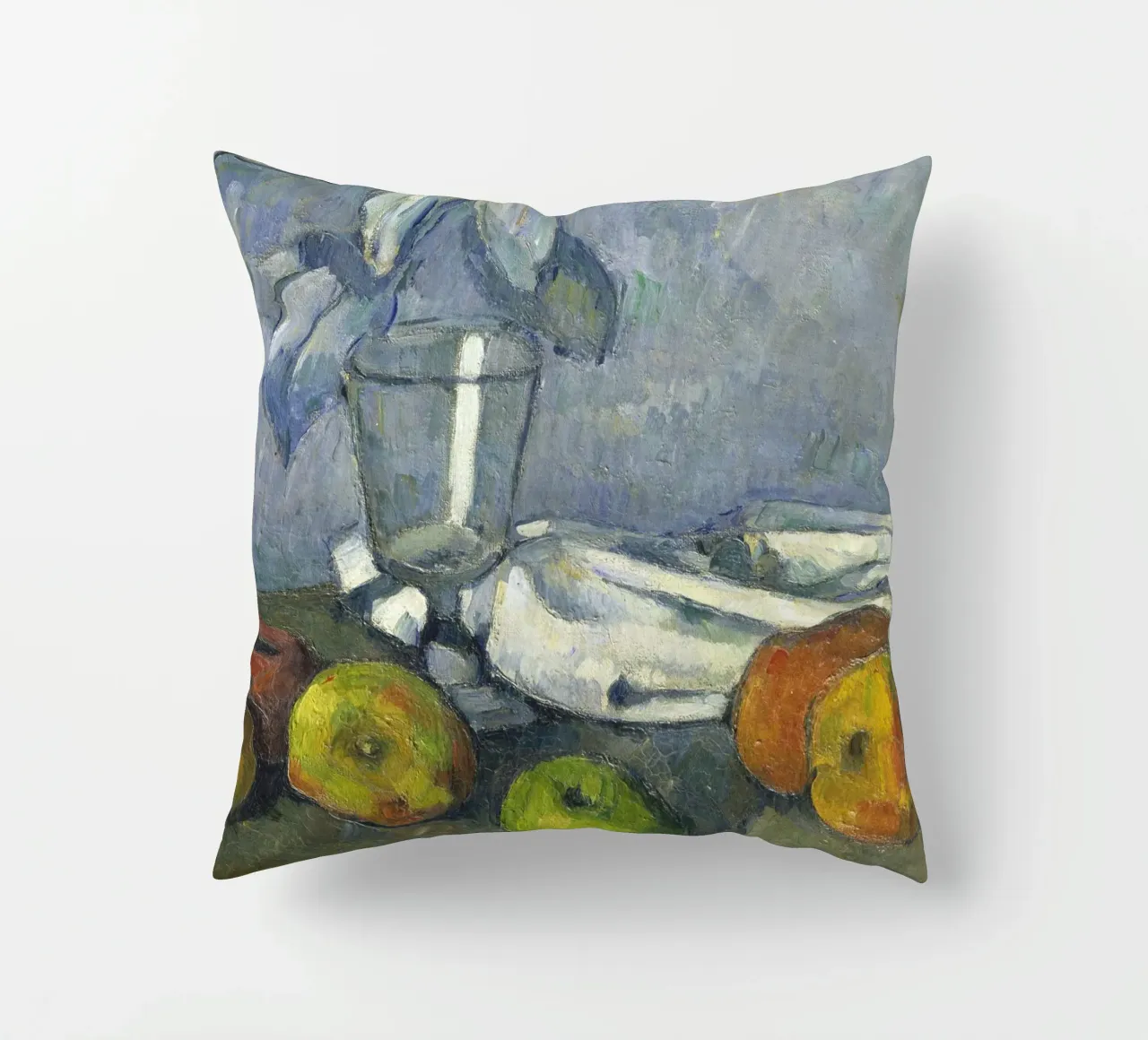 Cézanne - Vetro e mele cuscino da ARTOTHEK