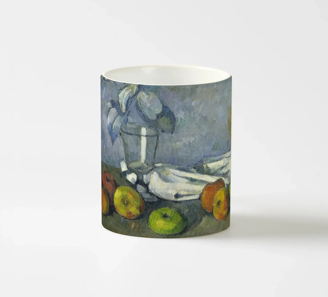 Cézanne - Vetro e mele tazza in ceramica da ARTOTHEK