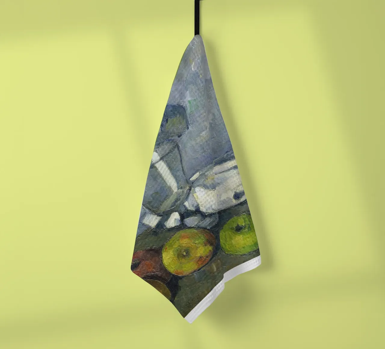 Cézanne - Vetro e mele canovaccio da cucina da ARTOTHEK
