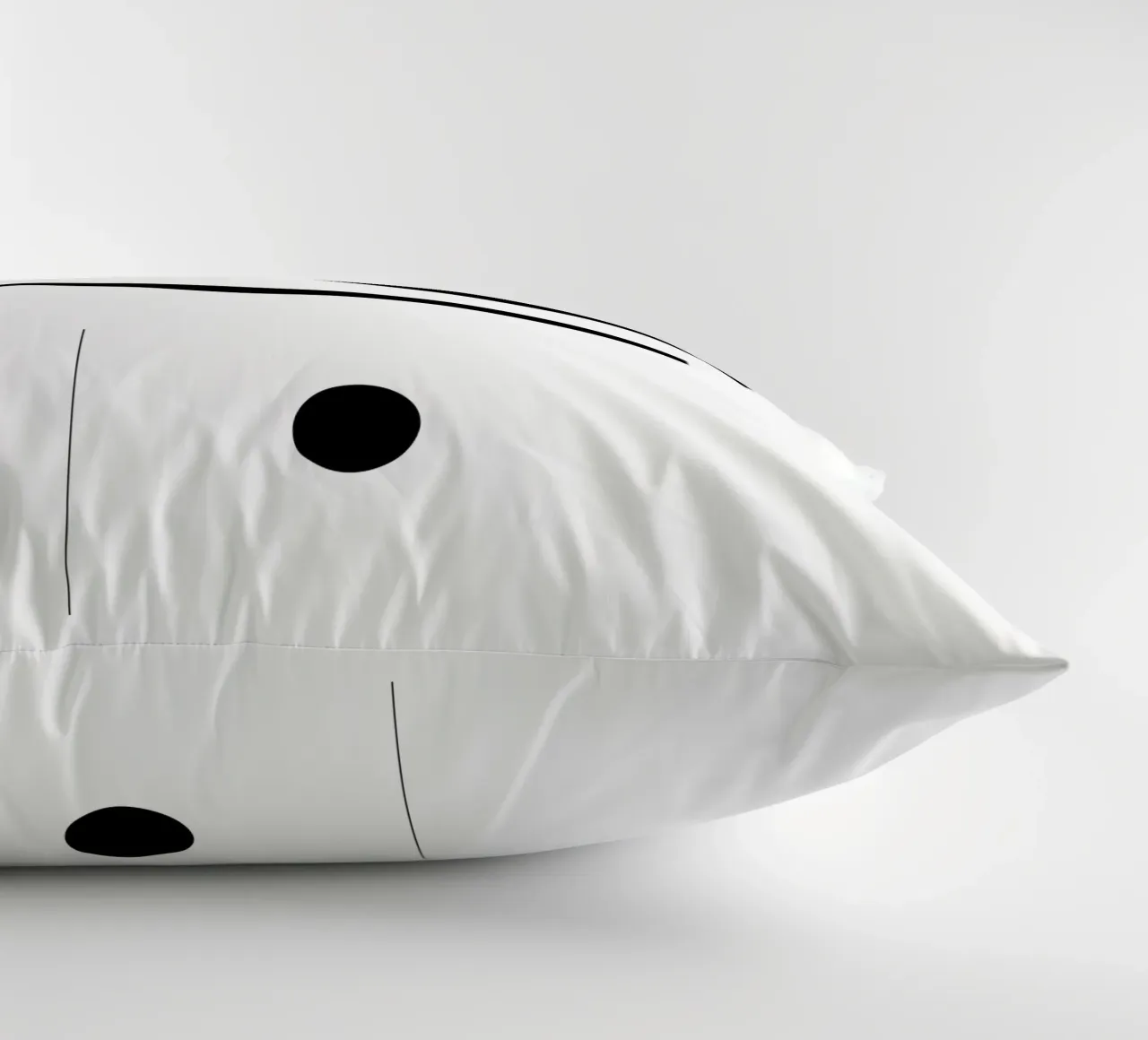 Bianco e nero 01 cuscino da KHouse Studio