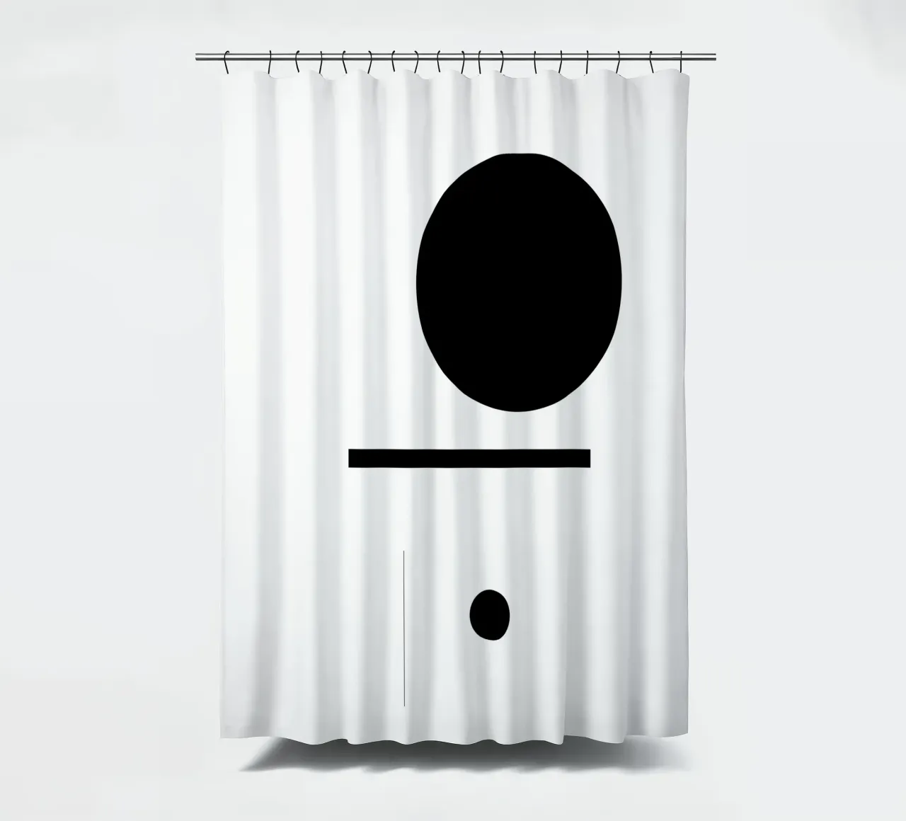 Bianco e nero 01 tenda da doccia da KHouse Studio