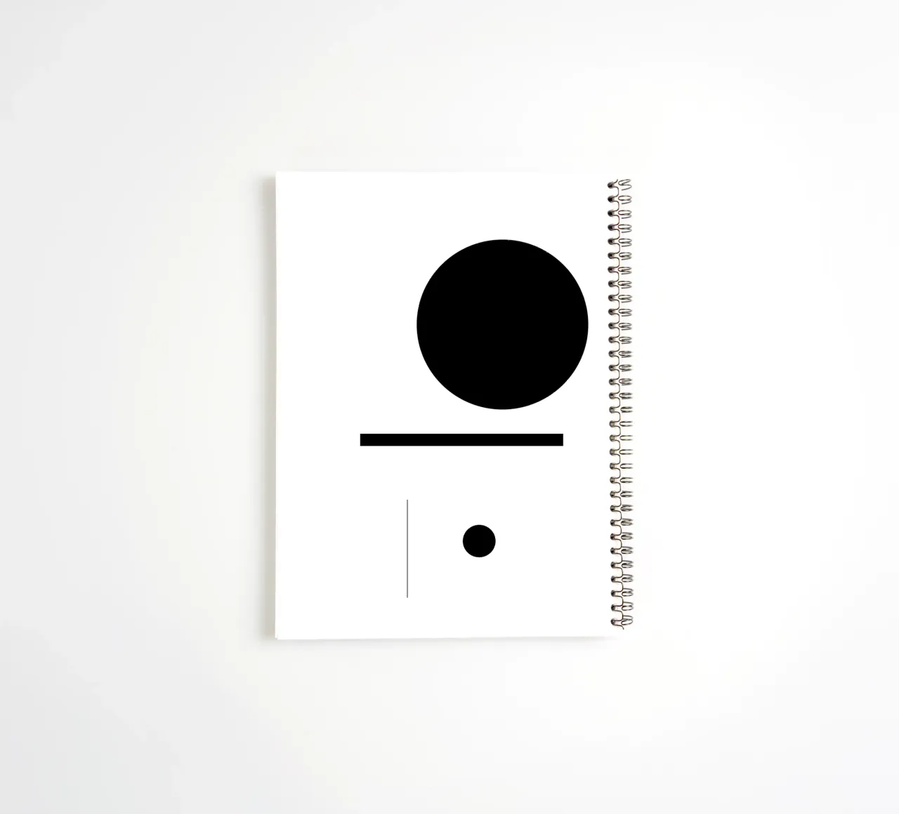 Bianco e nero 01 diario ad anelli da KHouse Studio