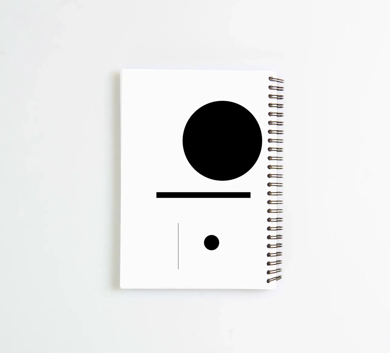Bianco e nero 01 diario ad anelli da KHouse Studio