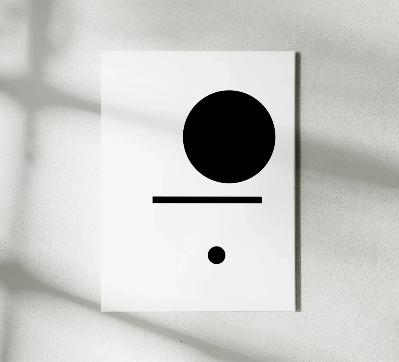 Bianco e nero 01 tela da KHouse Studio