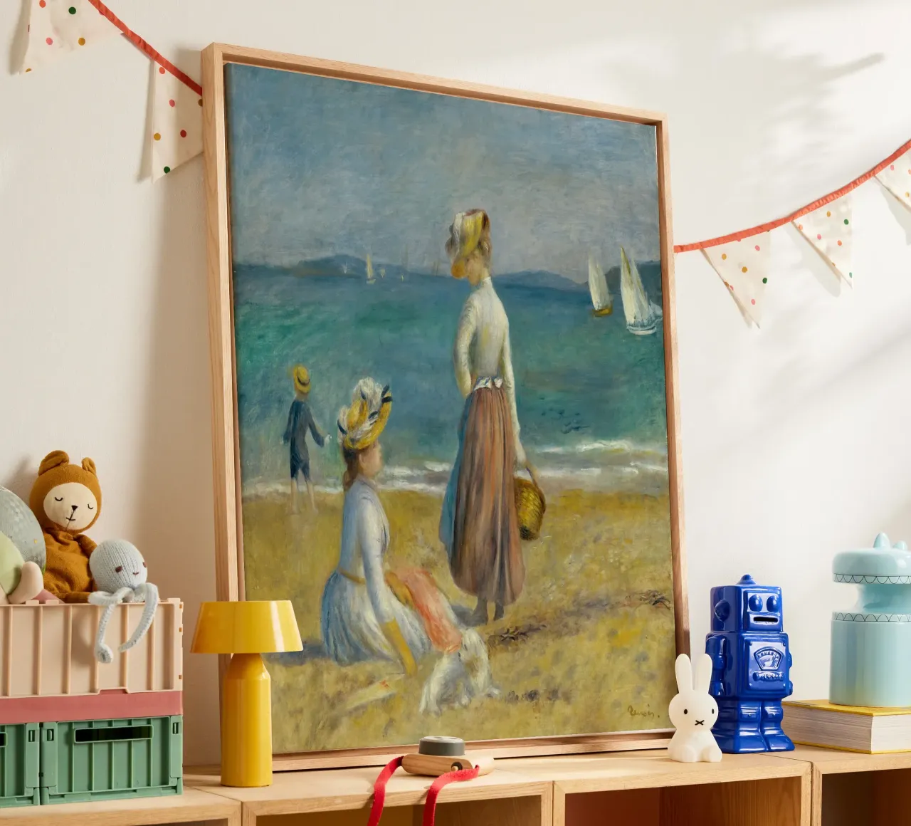 Renoir - On the beach canvas by ARTOTHEK