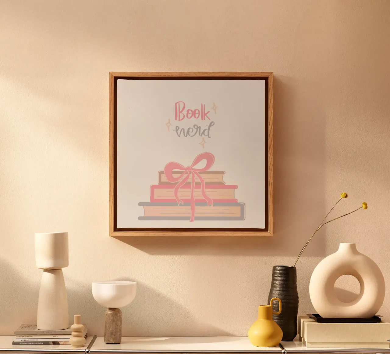 Book nerd print, Book lover Tote bag canvas met Baklijst van pdigitalprints