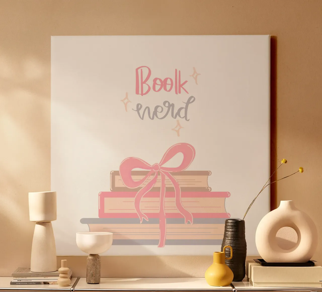 Book nerd print, Book lover Tote bag canvas met Baklijst van pdigitalprints