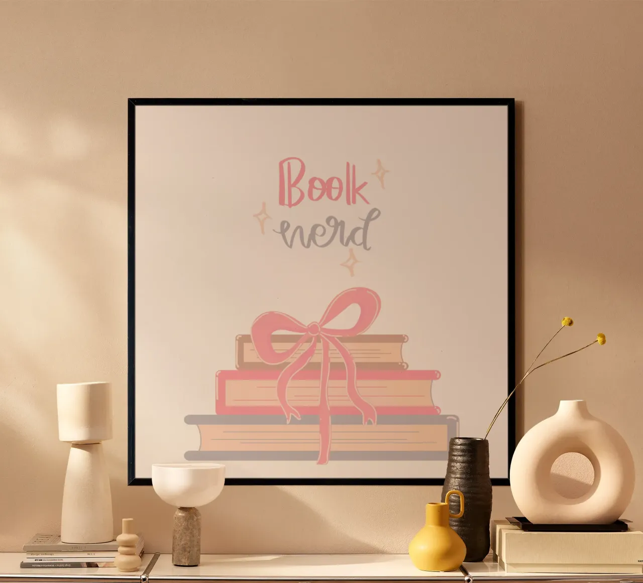 Book nerd print, Book lover Tote bag poster van pdigitalprints