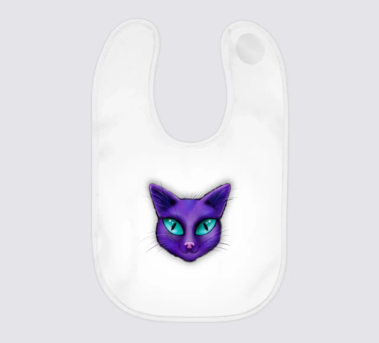 Ritratto di gatto viola bavaglino da BwiseLizzy
