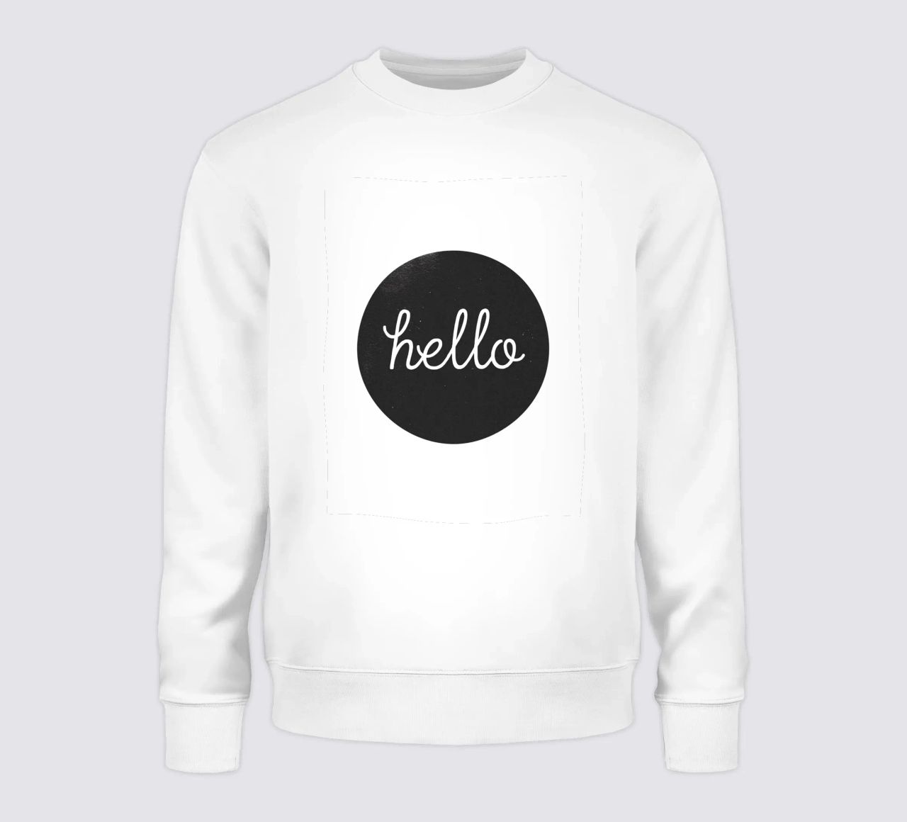 Hello - Design minimalista di benvenuto felpa da Whole©