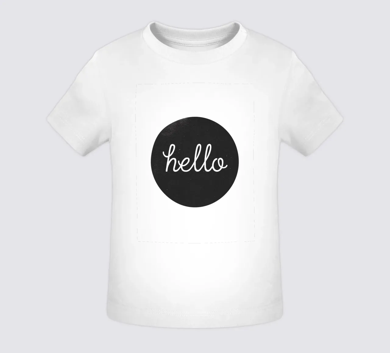 Hello - Design minimalista di benvenuto maglietta neonato da Whole©