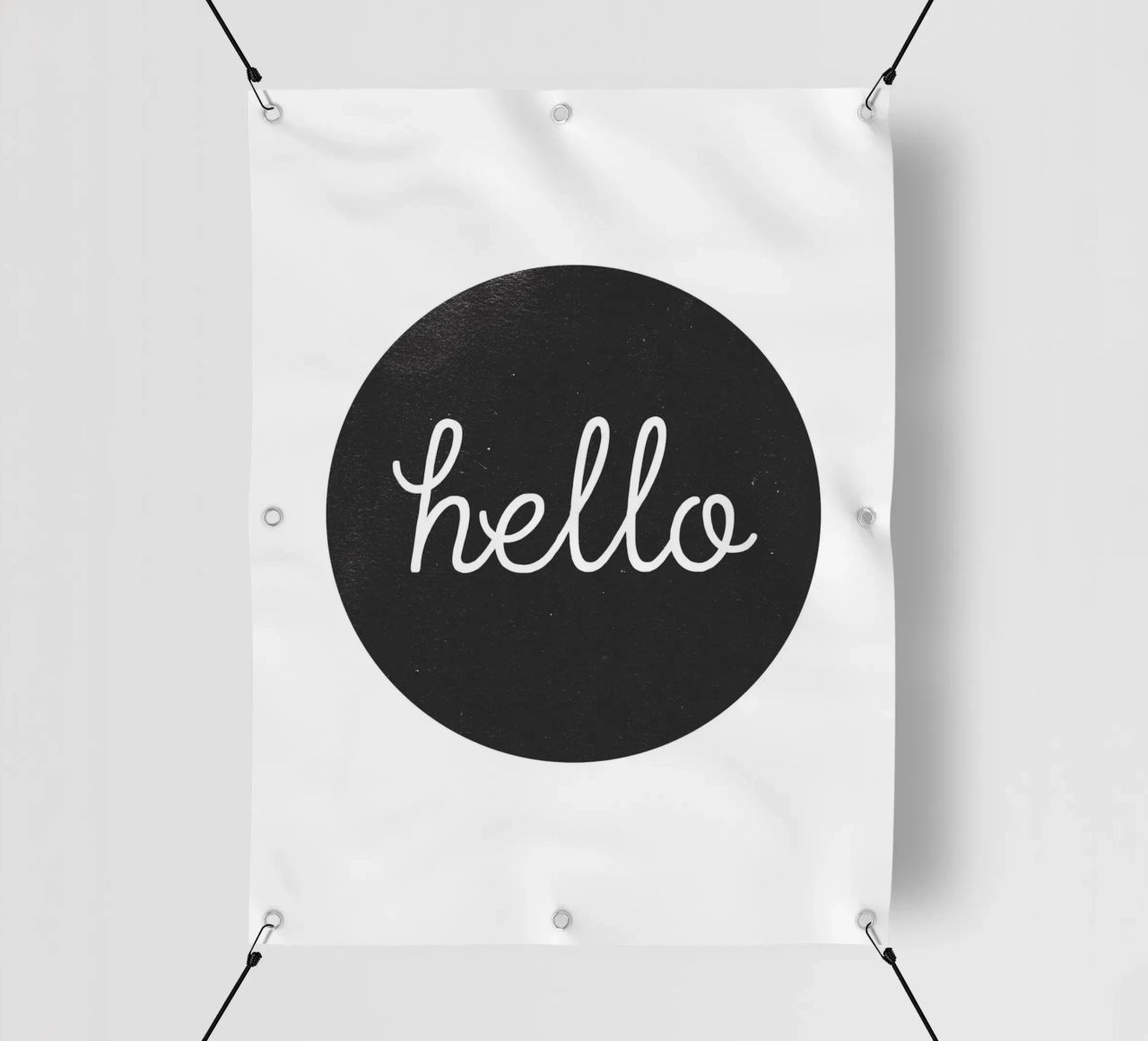 Hello - Design minimalista di benvenuto telo in pvc da Whole©