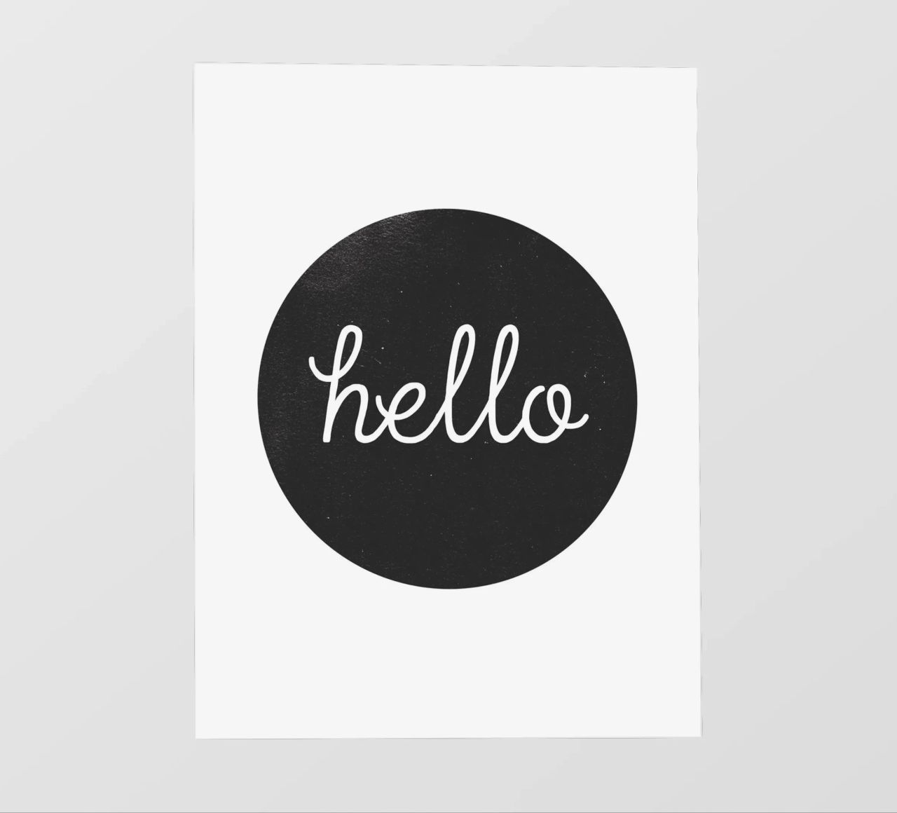 Hello - Design minimalista di benvenuto telo in pvc da Whole©