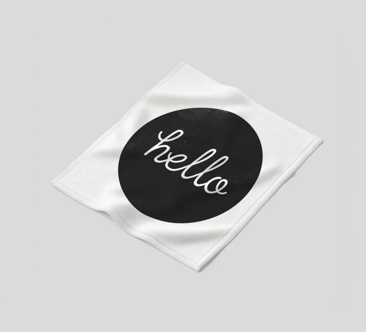 Hello - Design minimalista di benvenuto coperta in pile da Whole©