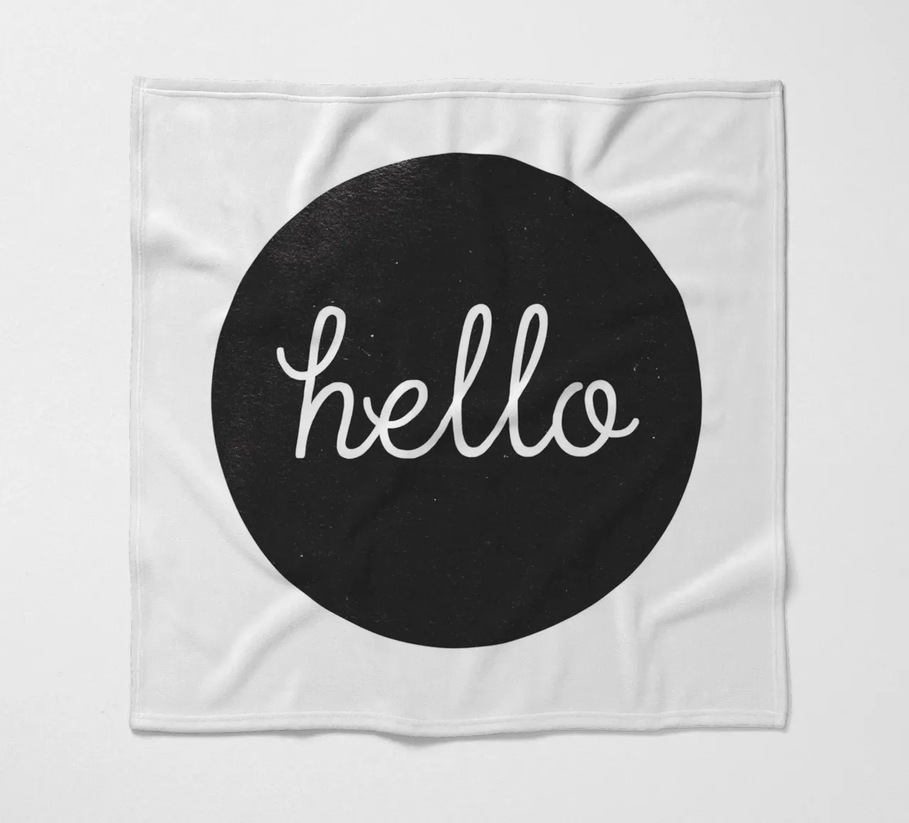 Hello - Design minimalista di benvenuto coperta in pile da Whole©