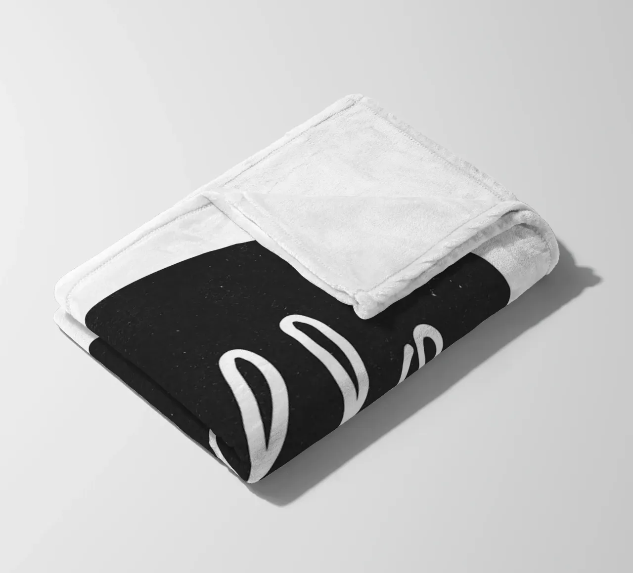 Hello - Design minimalista di benvenuto coperta in pile da Whole©