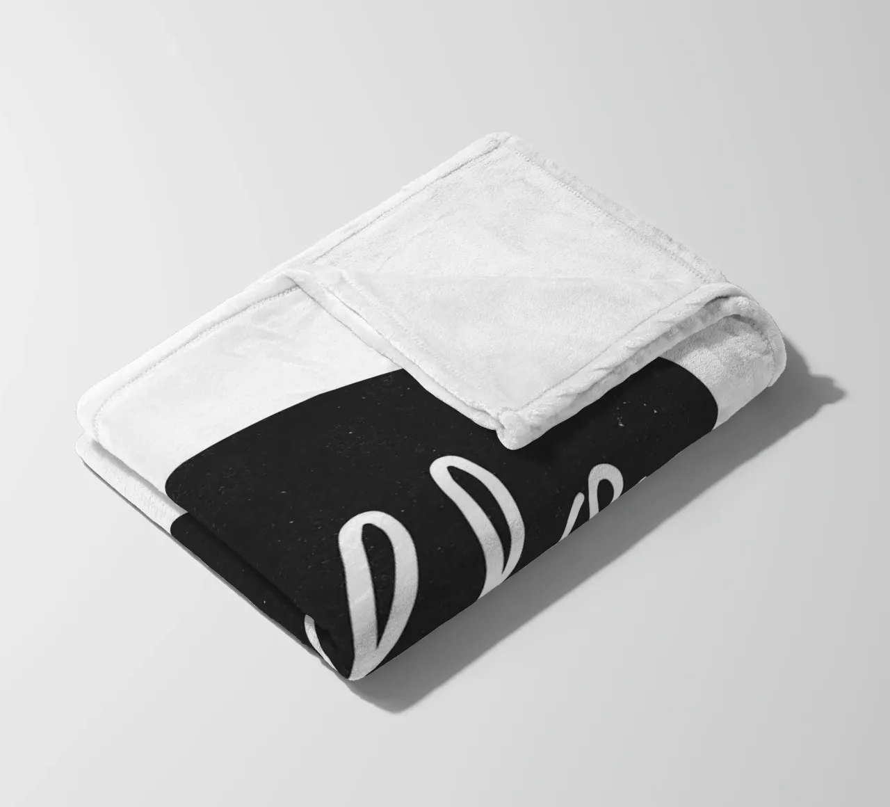 Hello - Design minimalista di benvenuto coperta in pile da Whole©