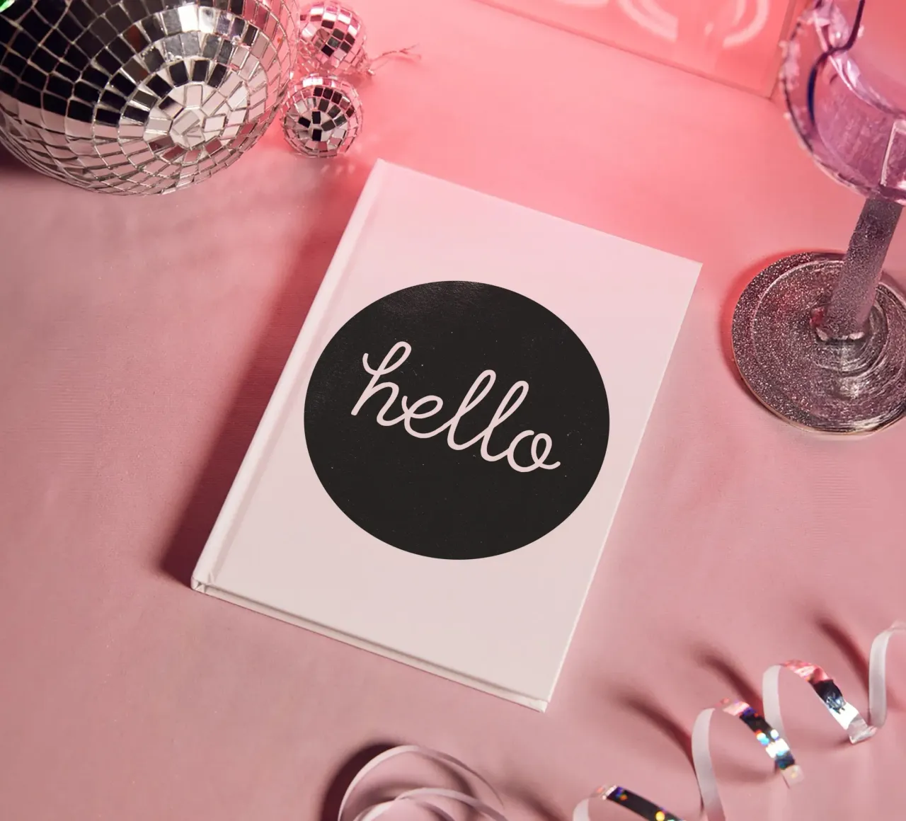 Hello - Design de bienvenue minimaliste carnet de notes de Whole©