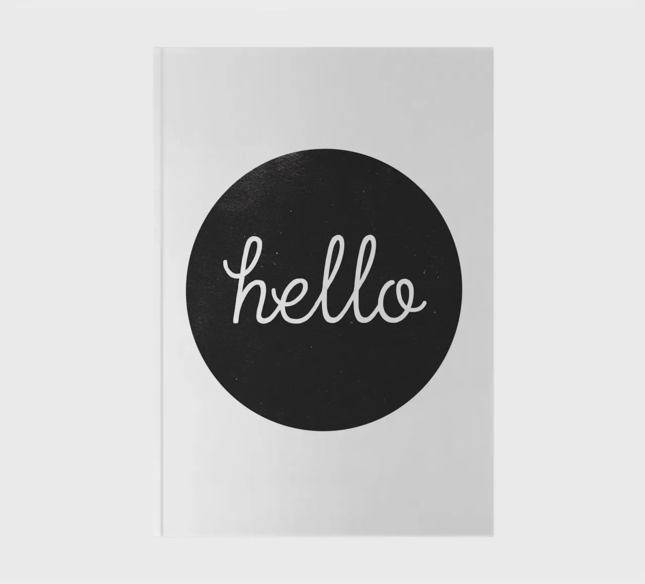 Hello - Minimalist welcome design notebook by Whole©