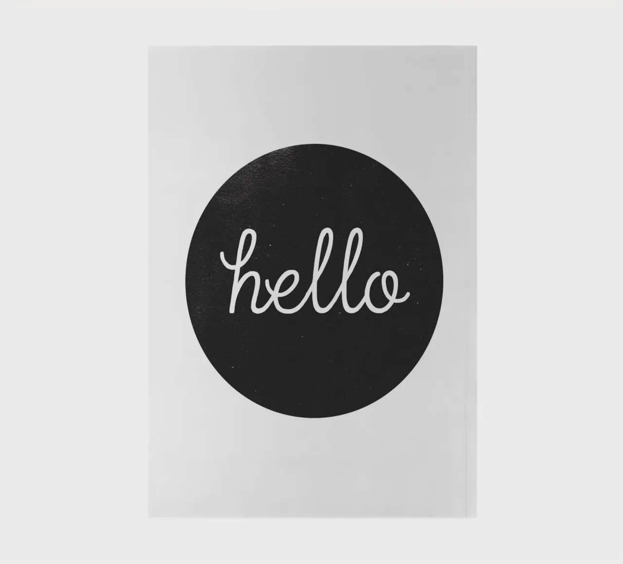 Hello - Design de bienvenue minimaliste carnet de notes de Whole©