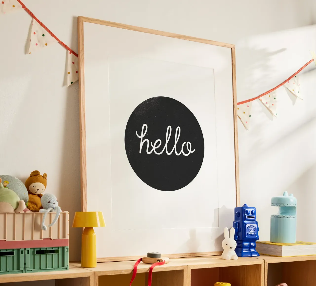 Hello - Design minimalista di benvenuto poster da Whole©