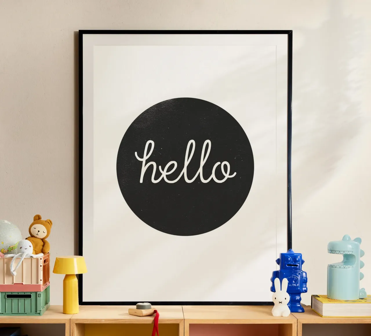 Hello - Design minimalista di benvenuto carta hahnemühle da Whole©