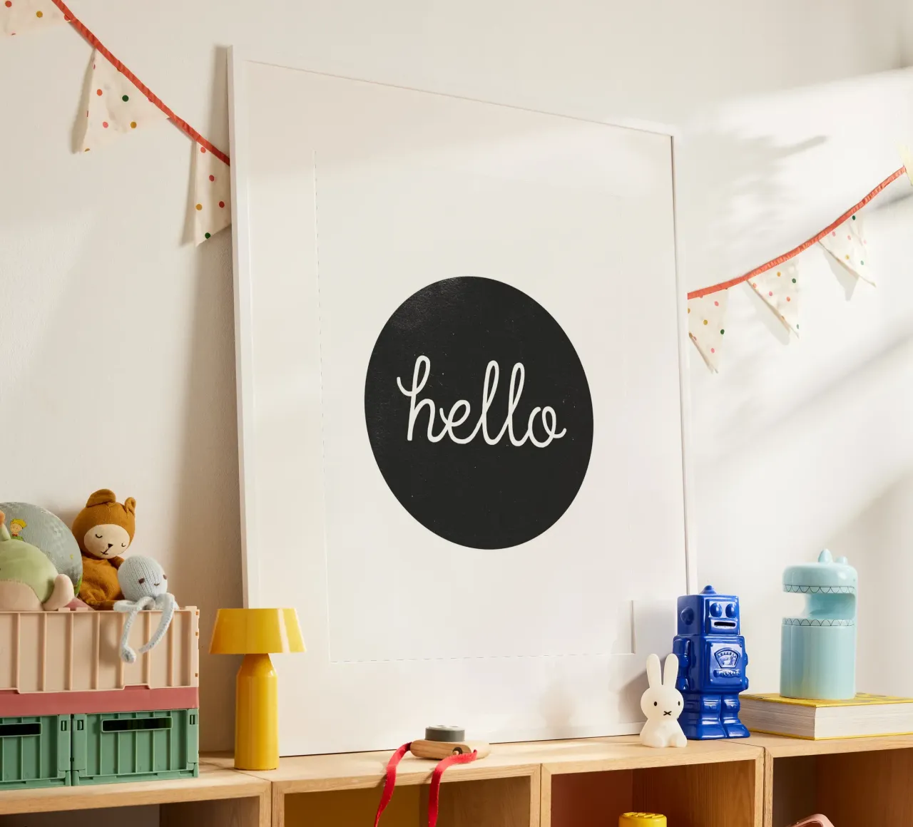Hello - Design minimalista di benvenuto carta hahnemühle da Whole©