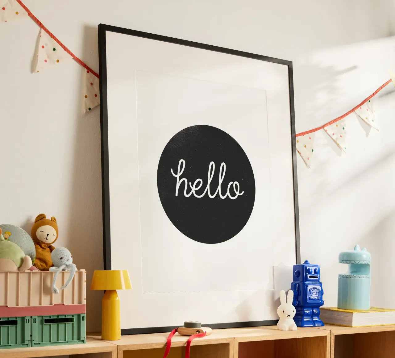 Hello - Design minimalista di benvenuto carta hahnemühle da Whole©