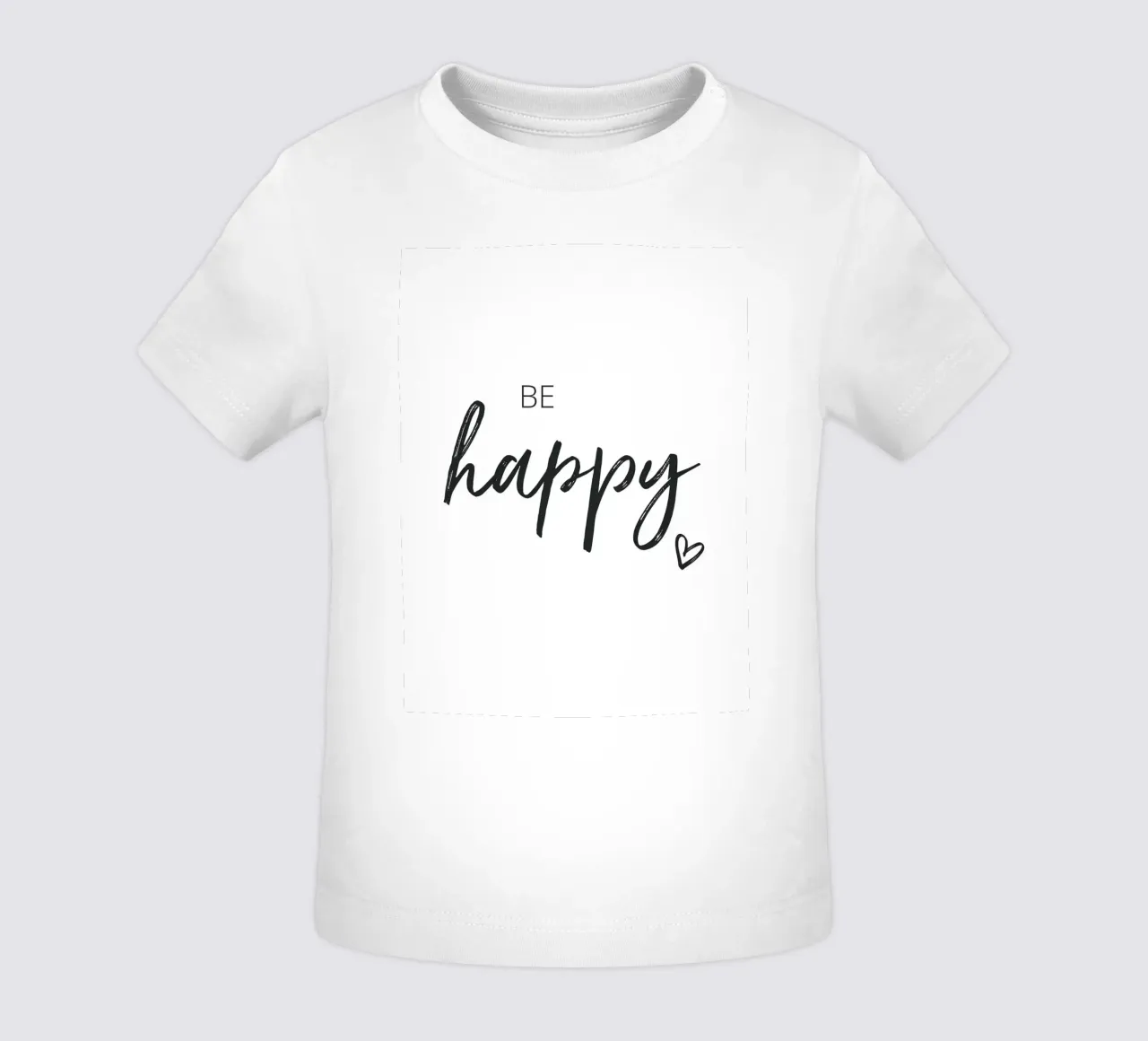 Be Happy – Inspirierendes Typografie-Design Baby T-Shirt von Whole©