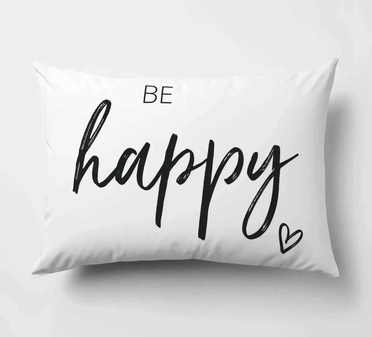 Be Happy - Design tipografico di ispirazione cuscino da Whole©
