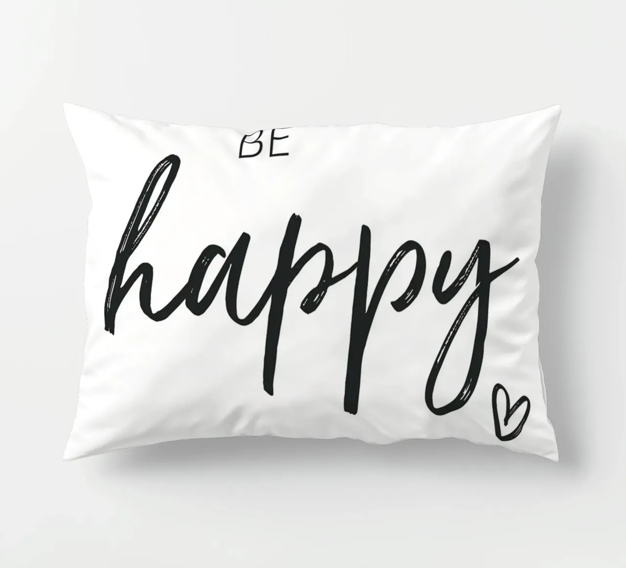 Be Happy - Design tipografico di ispirazione cuscino da Whole©