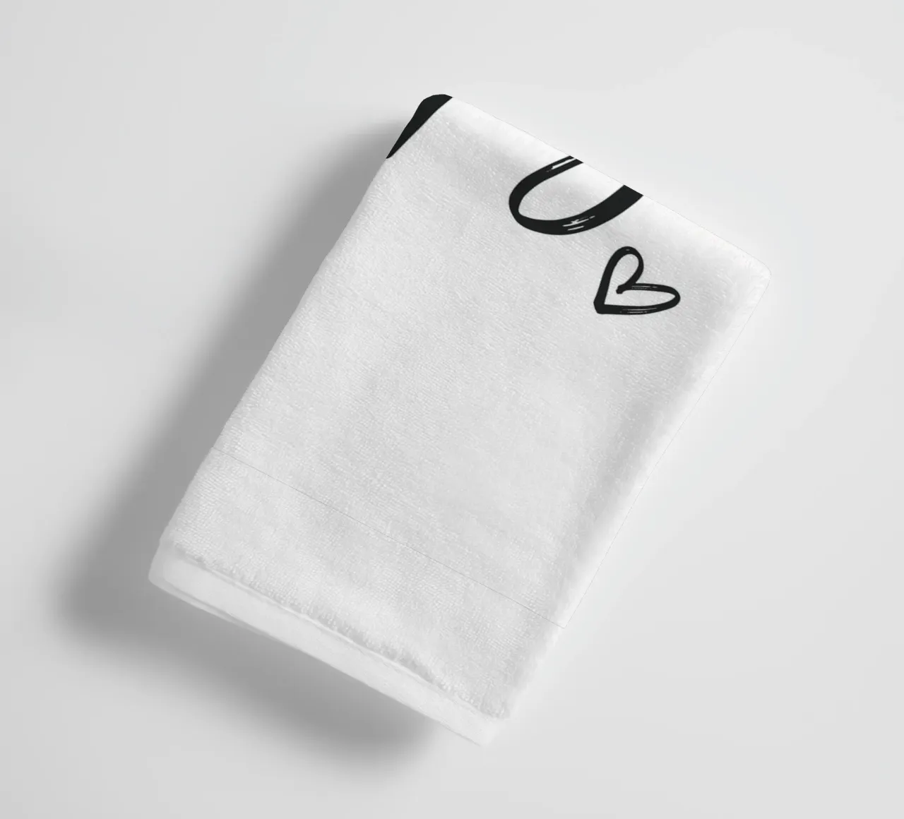 Be Happy - Design tipografico di ispirazione asciugamano da bagno da Whole©