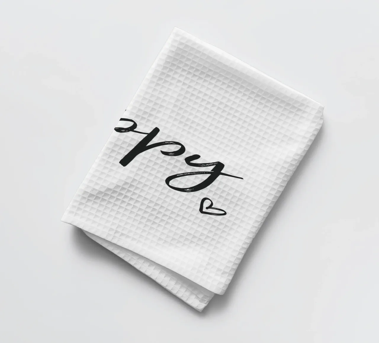 Be Happy - Design tipografico di ispirazione canovaccio da cucina da Whole©