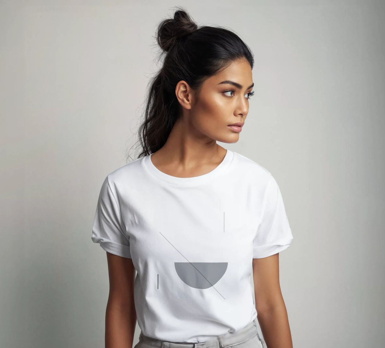 Bianco e nero 02 t-shirt da KHouse Studio
