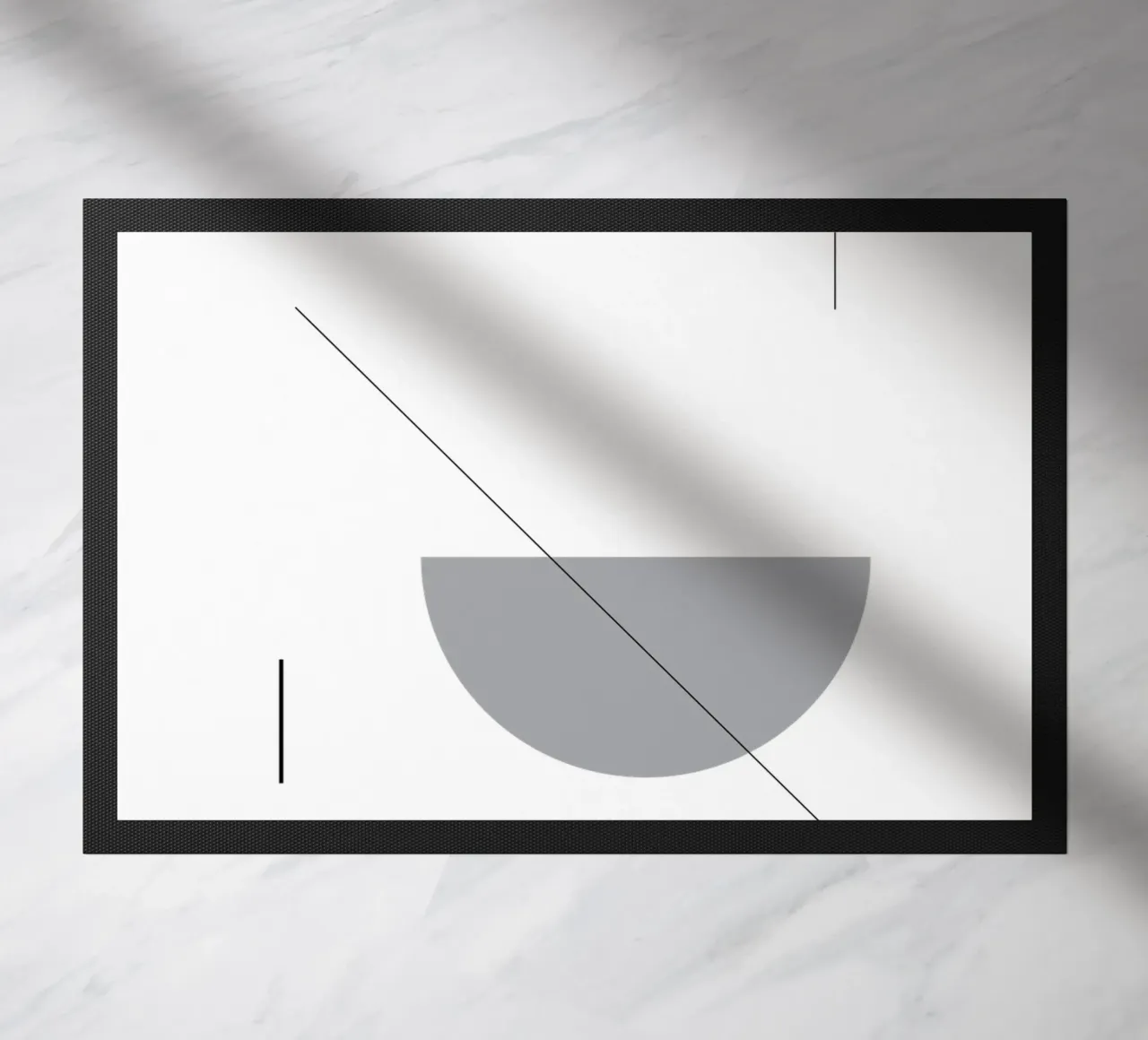 Bianco e nero 02 zerbino da KHouse Studio