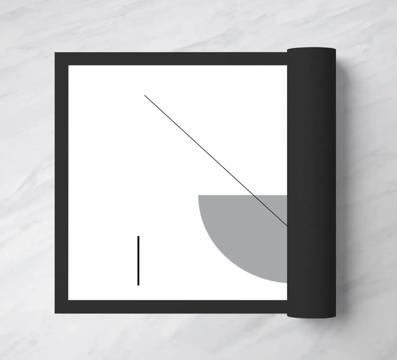 Bianco e nero 02 zerbino da KHouse Studio