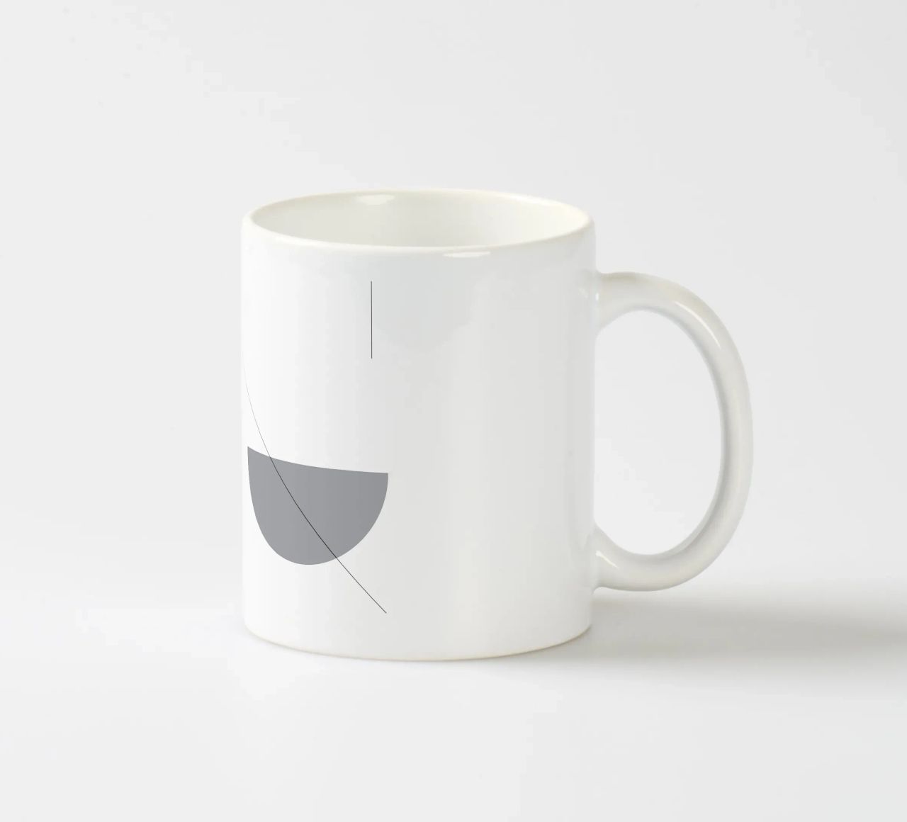 Bianco e nero 02 tazza in ceramica da KHouse Studio
