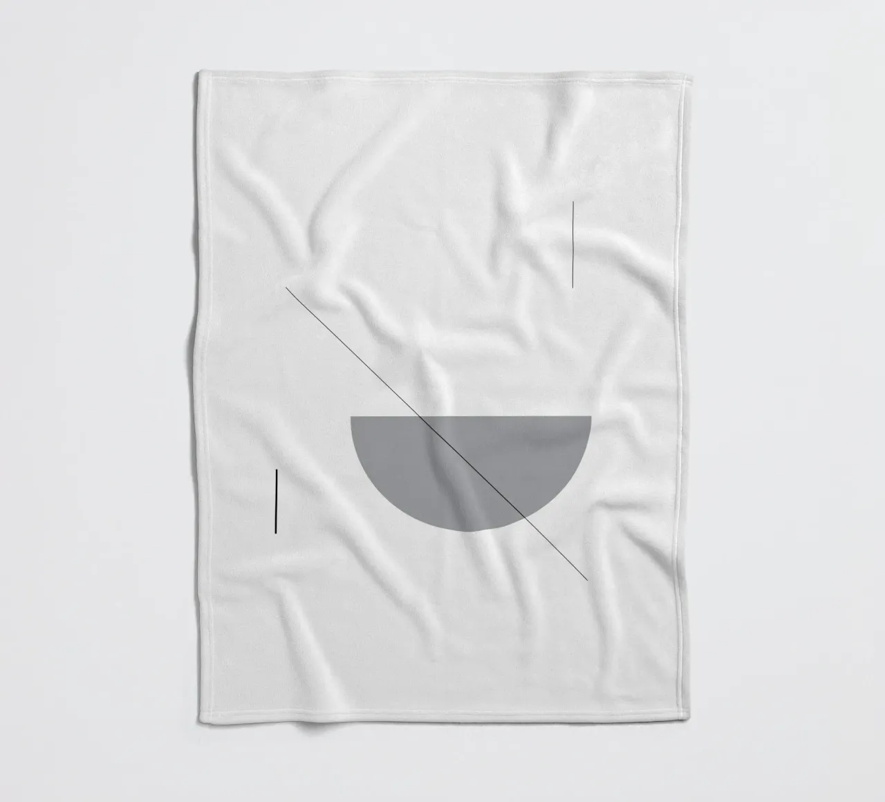 Bianco e nero 02 coperta in pile da KHouse Studio