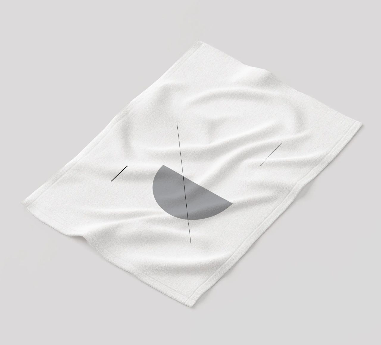 Bianco e nero 02 coperta in pile da KHouse Studio