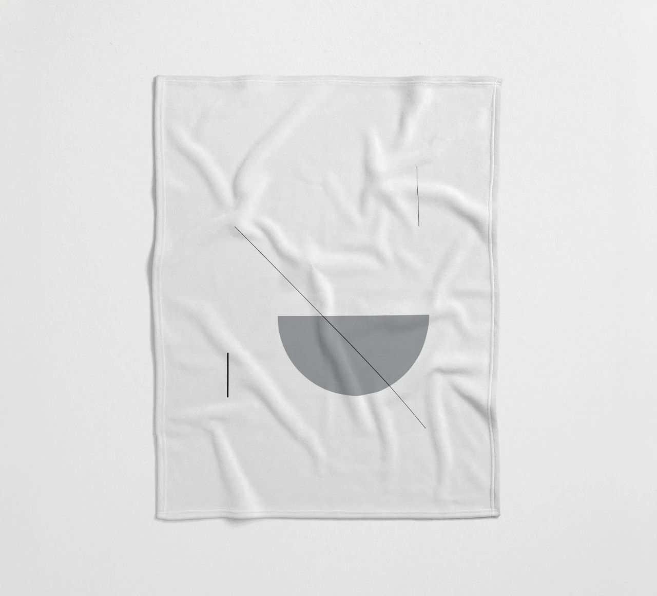 Bianco e nero 02 coperta in pile da KHouse Studio