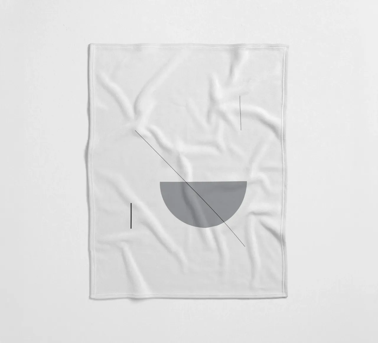 Bianco e nero 02 coperta in pile da KHouse Studio