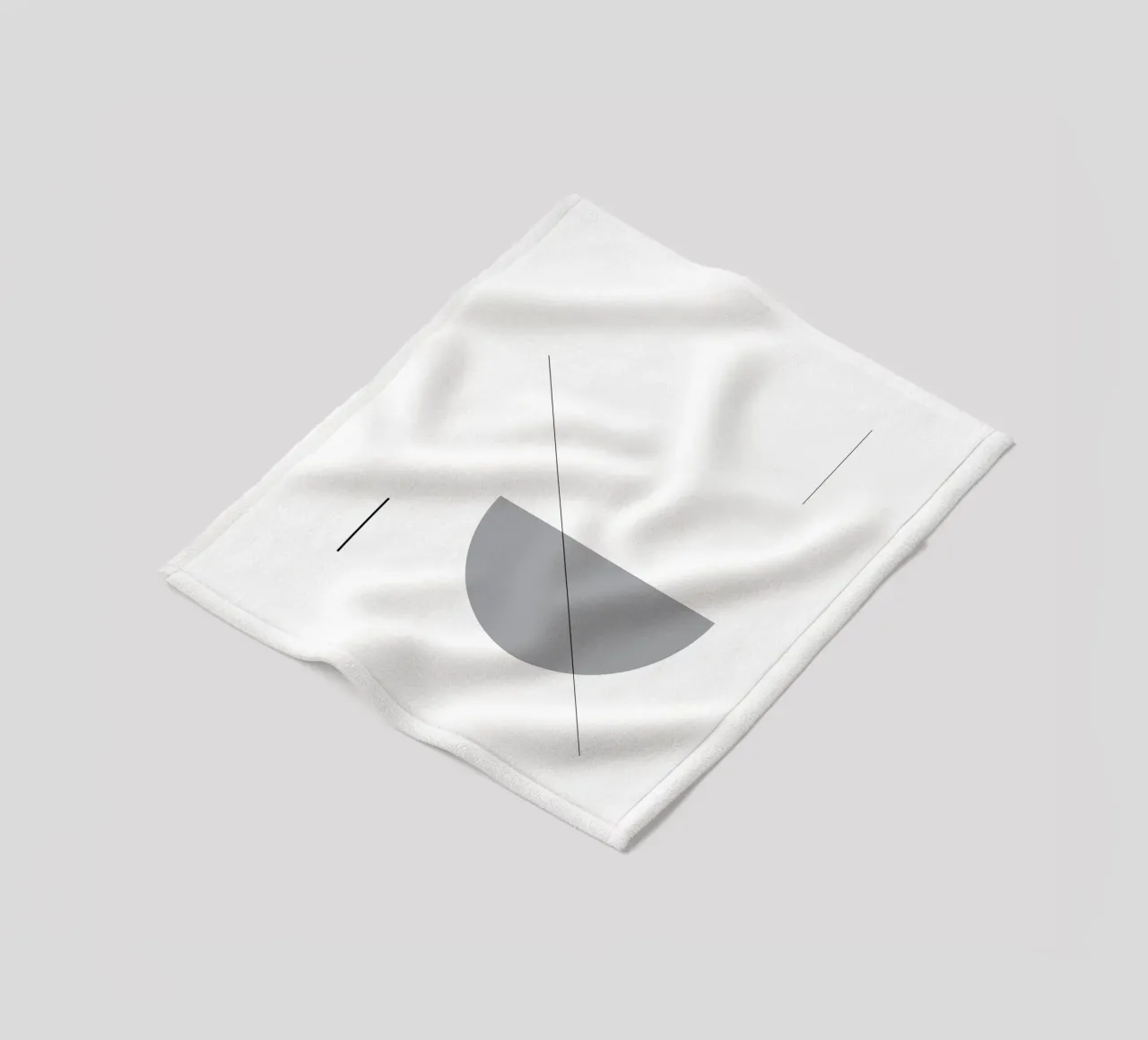 Bianco e nero 02 coperta in pile da KHouse Studio